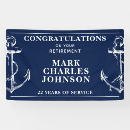 海軍いかり退職 横断幕