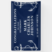 海軍いかり退職 横断幕 (縦)