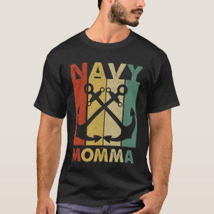 海軍おもしろいママ80sヴィンテージ軍隊海兵隊員 tシャツ