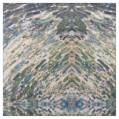 海軍およびクリームの生地のイカットのBohoのオリーブ色生地 ファブリック (クローズアップ)