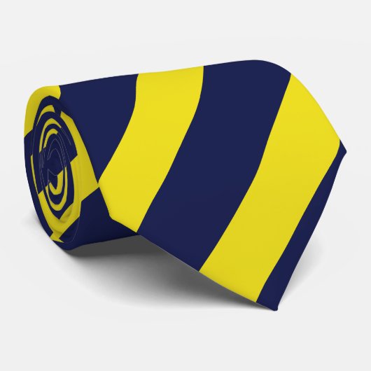 海軍およびトウモロコシの斜めストライプのなタイ ネクタイ (ロール)