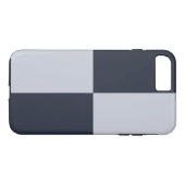 海軍および灰色の長方形のiPhone 8のプラスの堅い例 Case-Mate iPhoneケース (裏面(横))