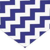 海軍および白人のジグザグ形のテーブルのランナー ショートテーブルランナー (コーナー)