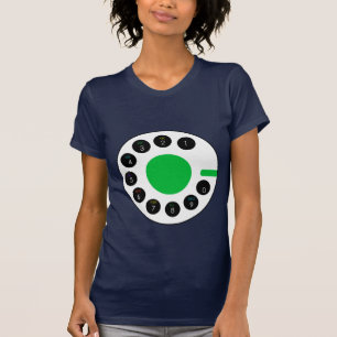 海軍および緑は電話をプレッピーでモダンなティーと呼びます Tシャツ