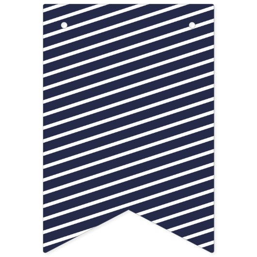 海軍および赤面のピンクのプレッピーな旗布 バンティングフラッグ (第3の旗)