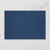 海軍および赤面フローラブライダル表示シャワー エンクロージャーカード (裏面)