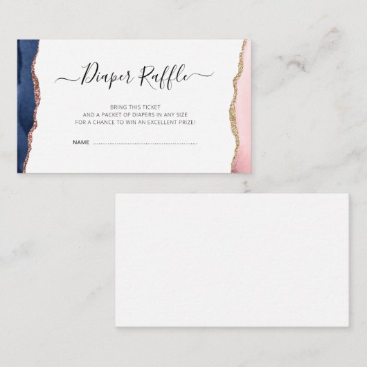 海軍および赤面用おむつレッフルカード エンクロージャーカード (正面/裏面)