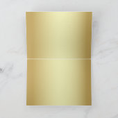 海軍および金ゴールドのいかりのサンキューカード サンキューカード (内部)