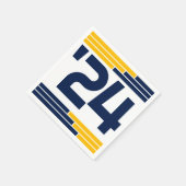 海軍および金ゴールドバークラス'24グラードパーティー スタンダードカクテルナプキン (角)