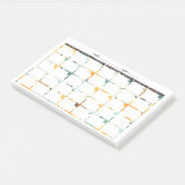 海軍および金ゴールドフローラの事後未確定カレンダー ポストイット (アングル)