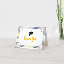 海軍および金ゴールド卒業 サンキューカード