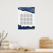 海軍および金ゴールド結婚ゲートの座席表 ポスター (キッチン)