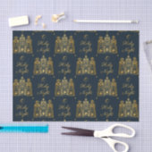 海軍および金ゴールドO神聖な夜3賢者 薄葉紙 (クラフト)