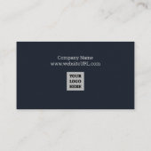 海軍および銀の名刺 名刺 (裏面)