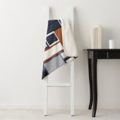 海軍および錆の世紀半ばのモダンパターン シェルパブランケット (インサイチュ)