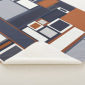 海軍および錆の世紀半ばのモダンパターン シェルパブランケット (3/4)