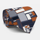 海軍および錆の世紀半ばのモダンパターン ネクタイ (ロール)