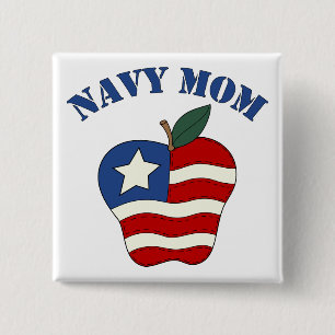 海軍お母さん愛国心が強いApple 缶バッジ