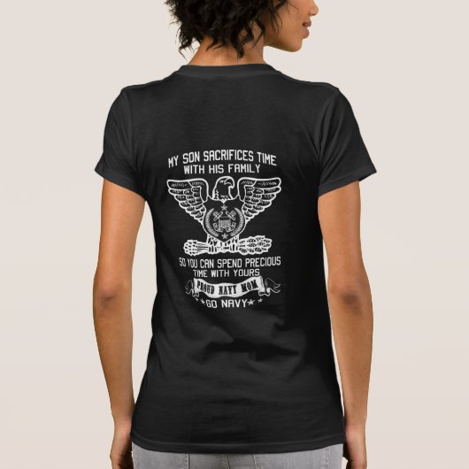 海軍お母さん Tシャツ (裏面)