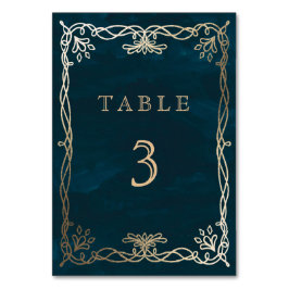 海軍お洒落中世結婚の テーブルナンバー