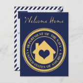 海軍からお帰りなさい ポストカード (正面/裏面)