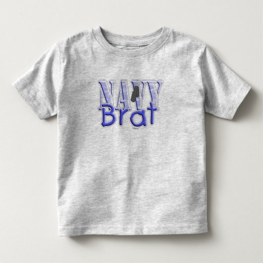 海軍がきの青 トドラーTシャツ (正面)