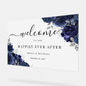 海軍がアクリルの印結婚象を受けて幸せに アクリルサイン (傾斜)