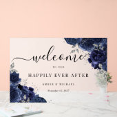 海軍がアクリルの印結婚象を受けて幸せに アクリルサイン (ウェディング)