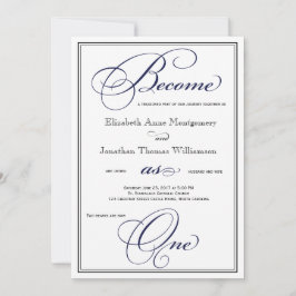 海軍が一つのキリスト教結婚式招待状になる 招待状