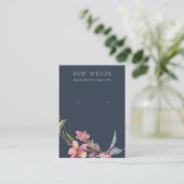 海軍さくらんぼ花フローライヤリング表示ロゴ 名刺 (スタンド正面)