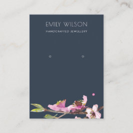 海軍さくらんぼ花フローライヤリング表示ロゴ 名刺