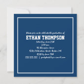 海軍で3枚の写真を掲載した卒業発表 招待状 (裏面)