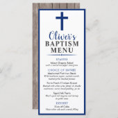 海軍とウッドボーイ素朴バプテスマカスタムイベント メニュー (正面/裏面)