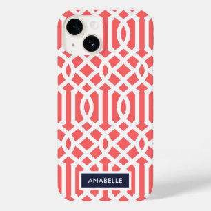 海軍とコーラルトレリス・モノグラム Case-Mate iPhone 14ケース
