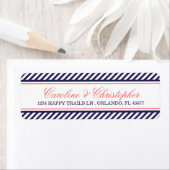 海軍とコー航海のル結婚の差出人住所 ラベル (インサイチュ)