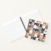 海軍とサンゴのスタイリッシュ可愛い幾何学模様 ノートブック (内部)