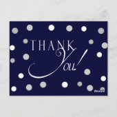 海軍とシルバーの退職サンキューカード ポストカード (裏面)