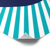 海軍とティール（緑がかった色）象子供部屋ポスター ポスター (角)