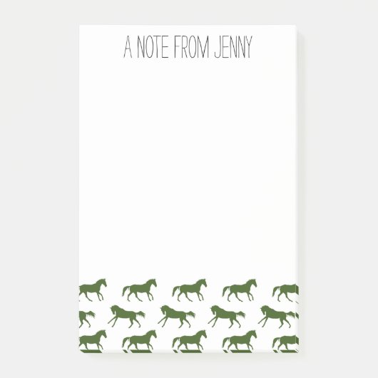 海軍とハンターが馬を駆け回すパターン ポストイット (正面)