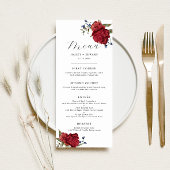 海軍とブルゴーニュのフローラ結婚ズ・ディナー メニュー