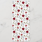 海軍とブルゴーニュのフローラ結婚ズ・ディナー メニュー (裏面)