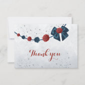 海軍とブルゴーニュの花の植物学 サンキューカード (正面)