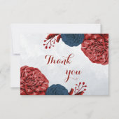 海軍とブルゴーニュの花の植物学 サンキューカード (正面)
