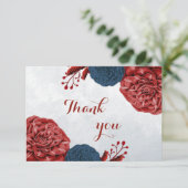 海軍とブルゴーニュの花の植物学 サンキューカード (スタンド正面)