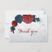 海軍とブルゴーニュの花の植物学 サンキューカード (正面)
