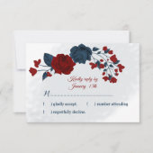 海軍とブルゴーニュの花の植物学 出欠カード (正面)