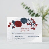 海軍とブルゴーニュの花の植物学 出欠カード (スタンド正面)