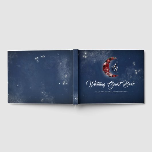 海軍とブルゴーニュ |フローラムーンシナ結婚ス ゲストブック (全面)