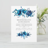 海軍とホワイトウォーター色のブリデスメイド昼食会 招待状 (スタンド正面)