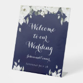 海軍とホワイト·プーニーがデルの結婚 台座サイン (正面)